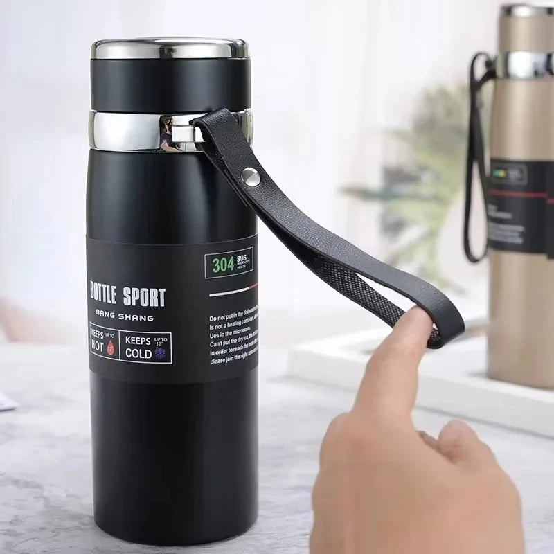 1L Stainless Steel Thermal Water Bottle | Hot & Cold Thermos Flask