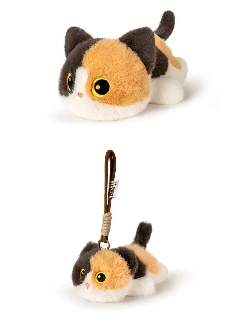 Cute Plush Black Cat Keychain | Adorable Stuffed Doll Gift