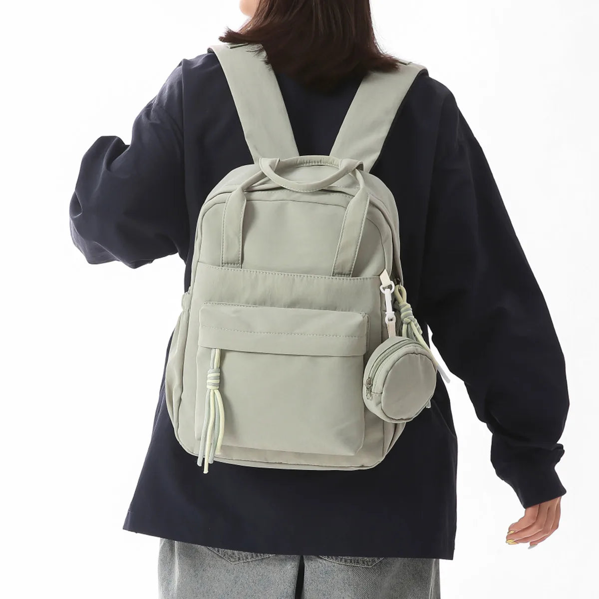 Junior High School and High School Students' Schoolbags, High-Looking, Fresh, Large-Capacity Backpacks, Student Stress-Reducing and Spine-Protecting 2026 New Lightweight Models