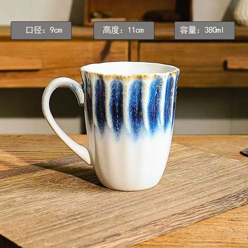 Large Capacity Retro Ceramic Mug | Hand Warmer Coffee Cup