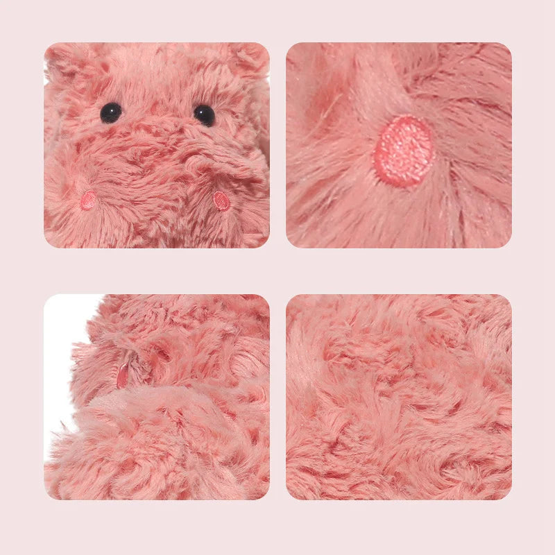 Pink Hippo Plush Toy – Cute Hippopotamus Stuffed Animal Sleep Pillow, Soft Plush Companion Home Decor, Birthday Gift for Kids, Girls & Boys