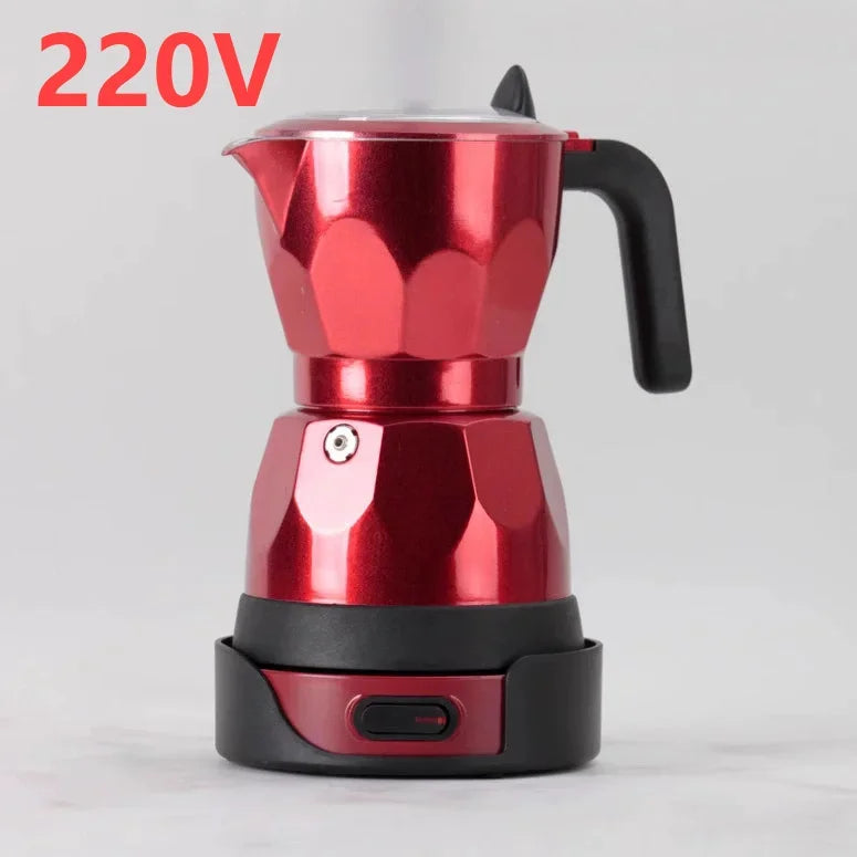 Transparent Electric Moka Pot | 150ml Portable Coffee Maker