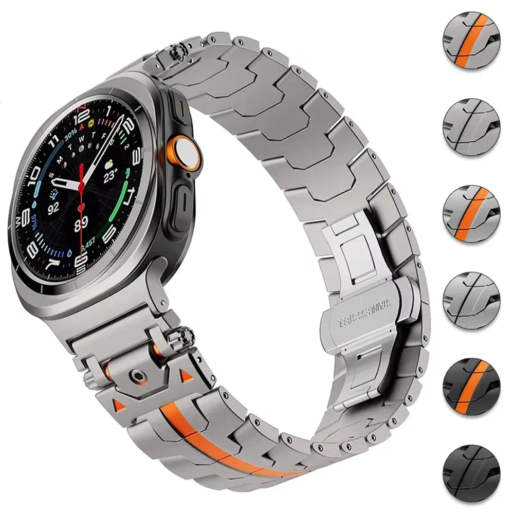 Luxury Stainless Steel Strap for Galaxy Watch 7 Ultra 47mm