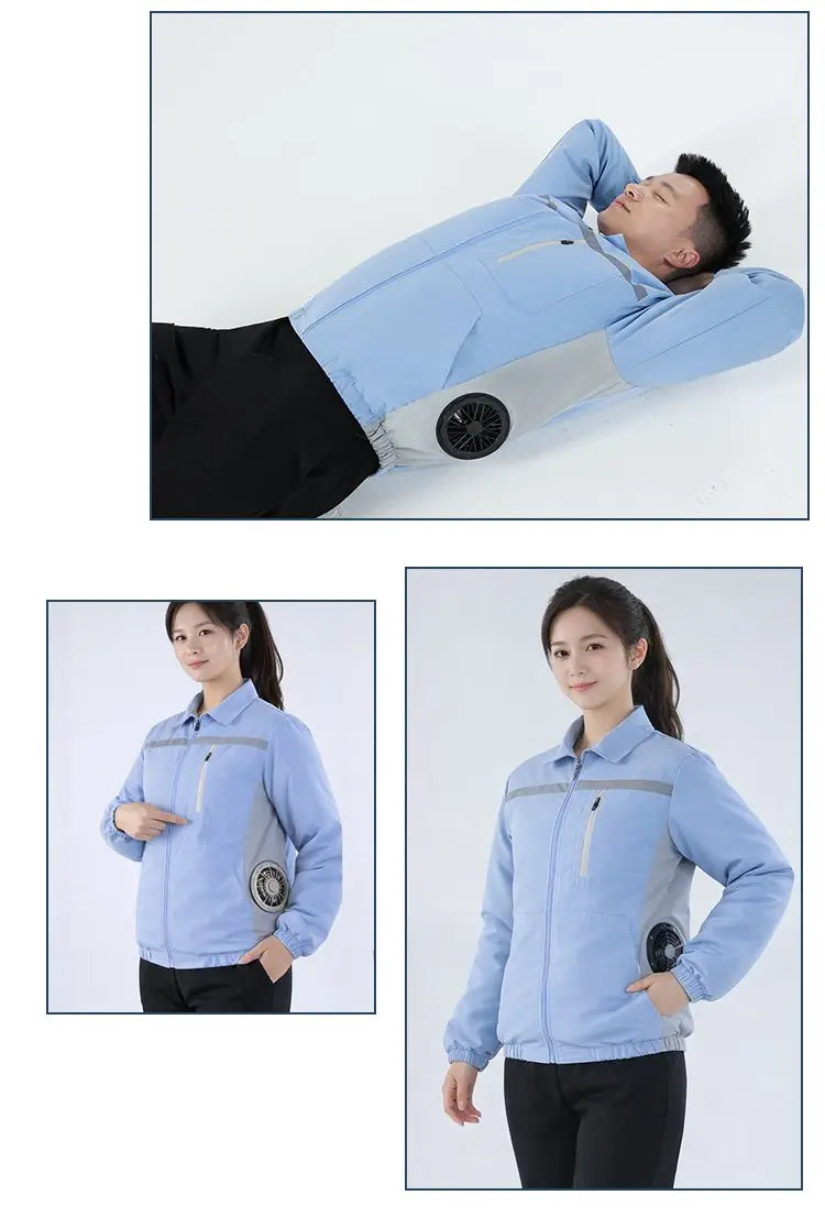 Smart Cooling Jacket for Men | Breathable Air Conditioning Apparel