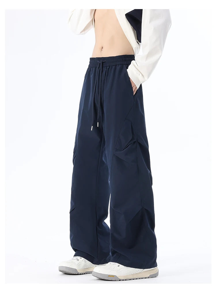 Men's Multi-Pocket Cargo Overalls | Stylish Baggy Trousers for Summer