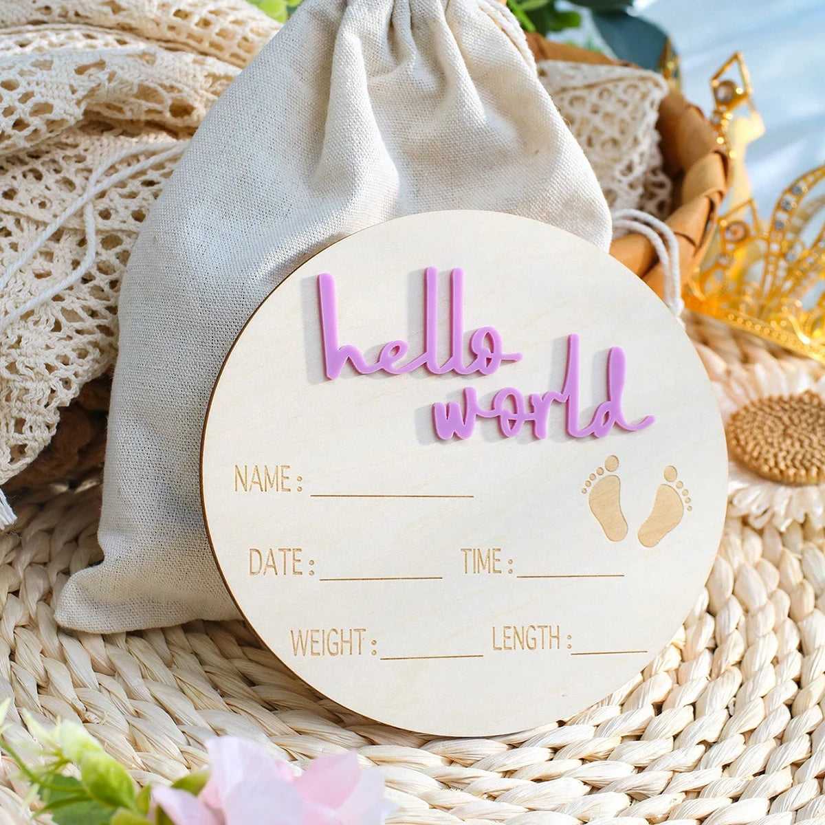 Newborn Baby Photo Props | Cute Wooden Photography Ideas