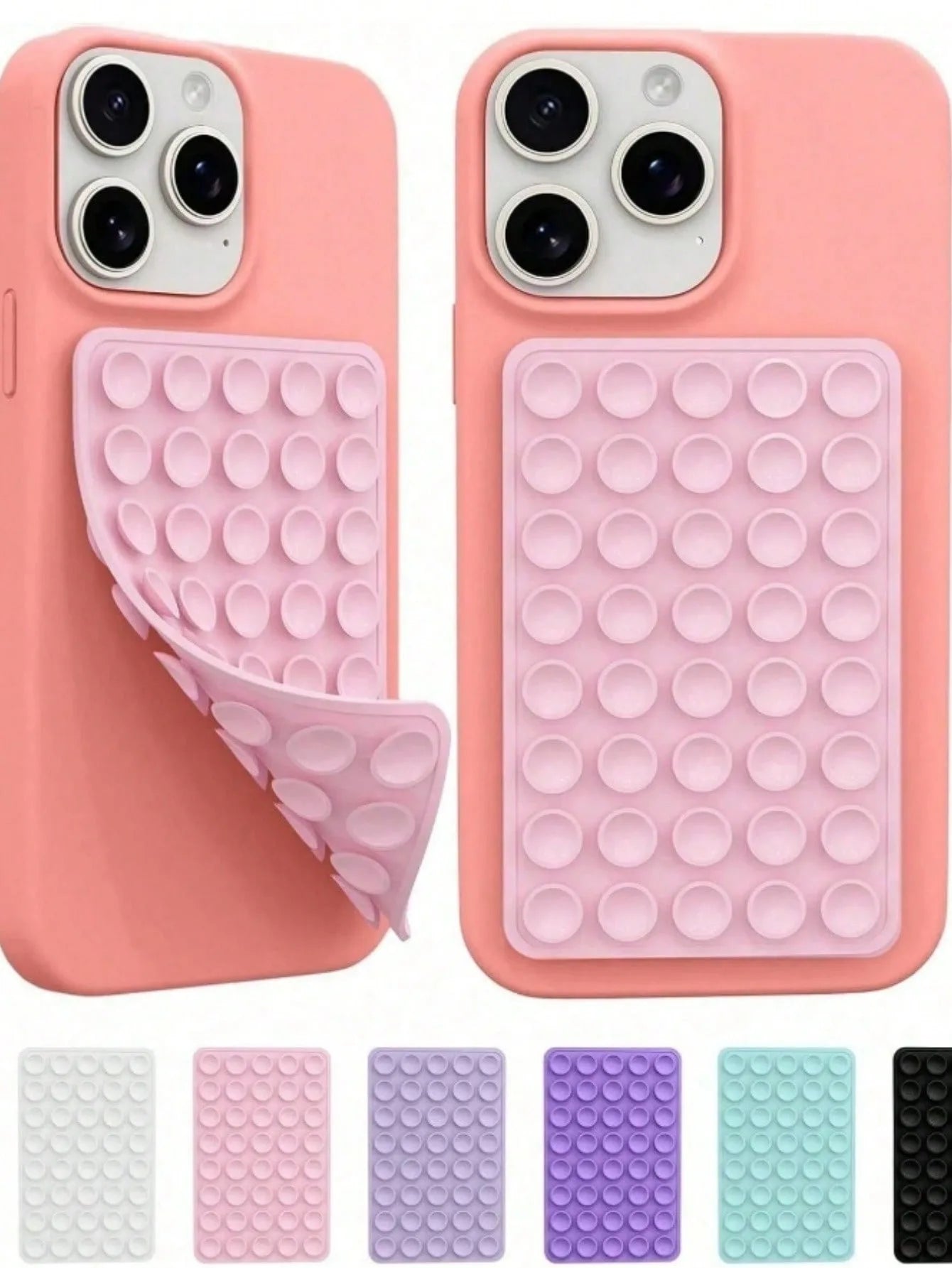 Silicone Suction Cup Phone Case Mount for Hands-Free Use