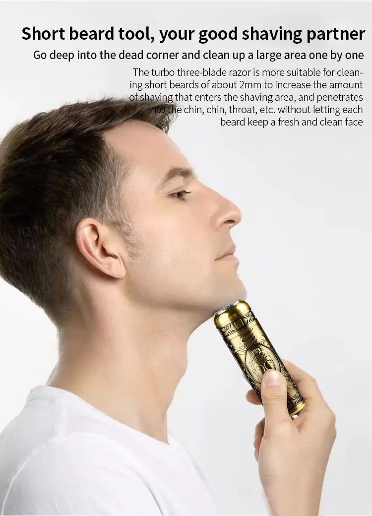 Mini Electric Razor for Men | Waterproof, Irritation-Free Shaving