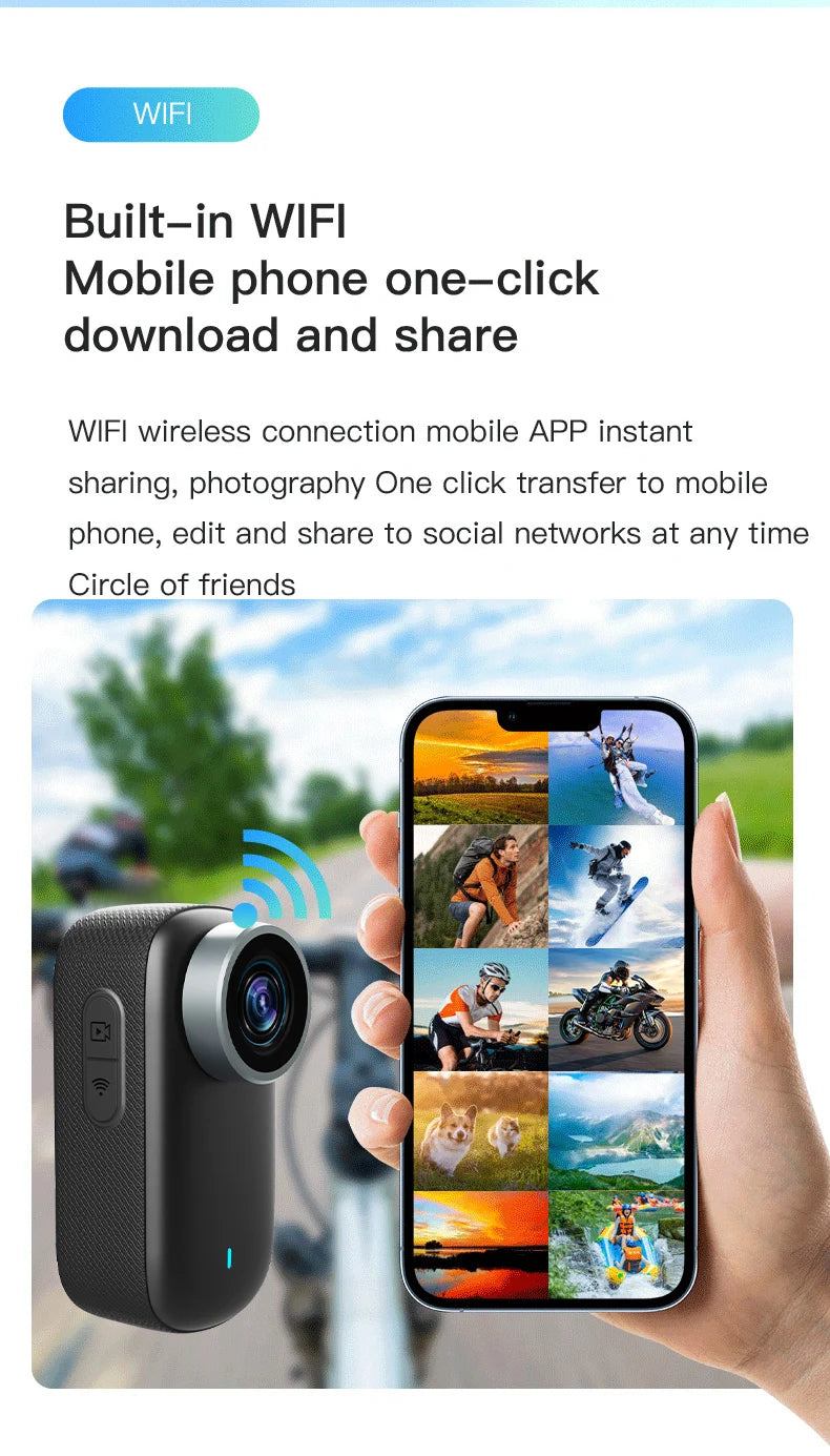 4K WiFi Waterproof Sports Camera | Outdoor Magnetic Action Cam