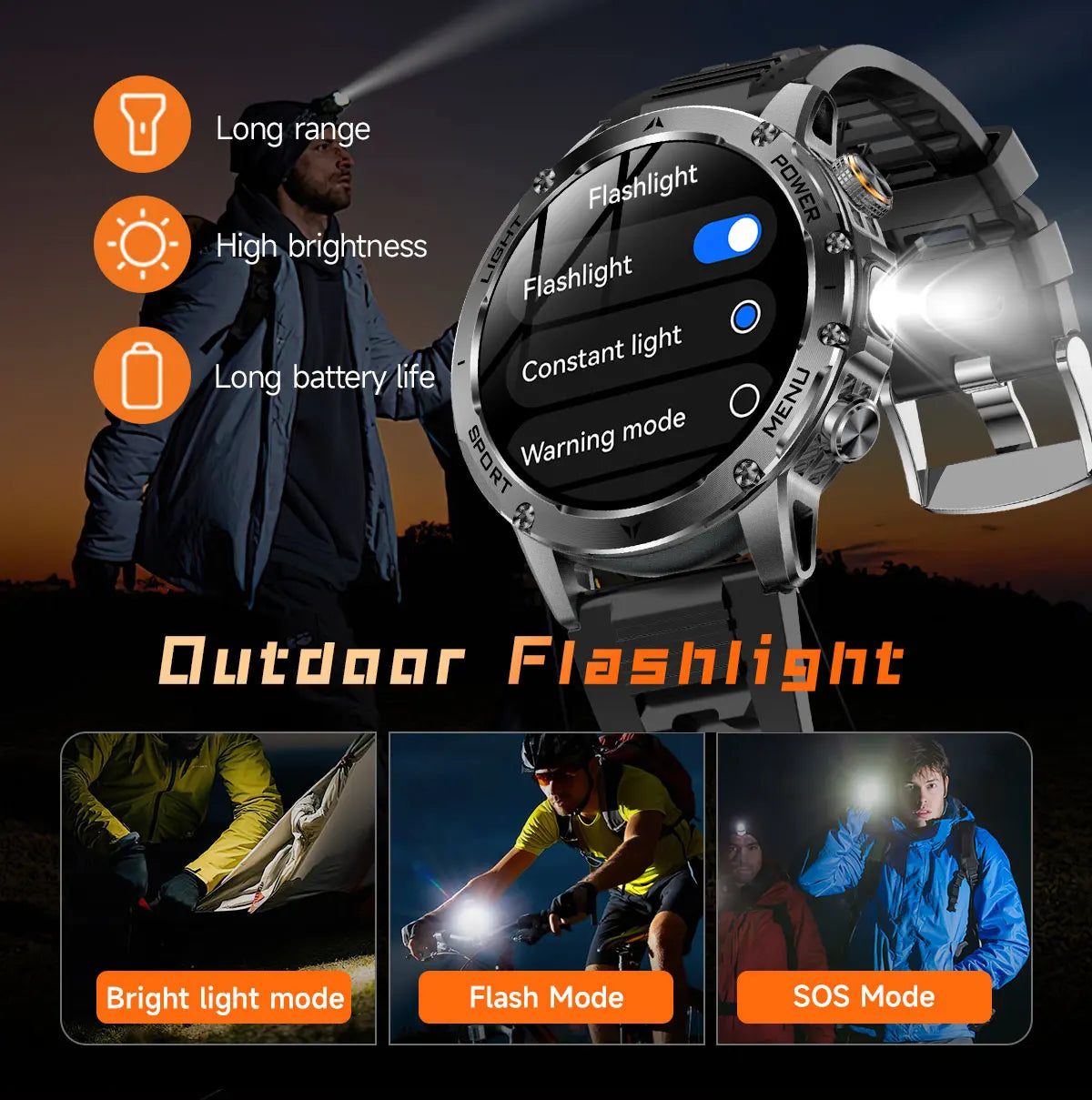 Rugged Military Smart Watch with GPS | Ultimate Fitness Tracker