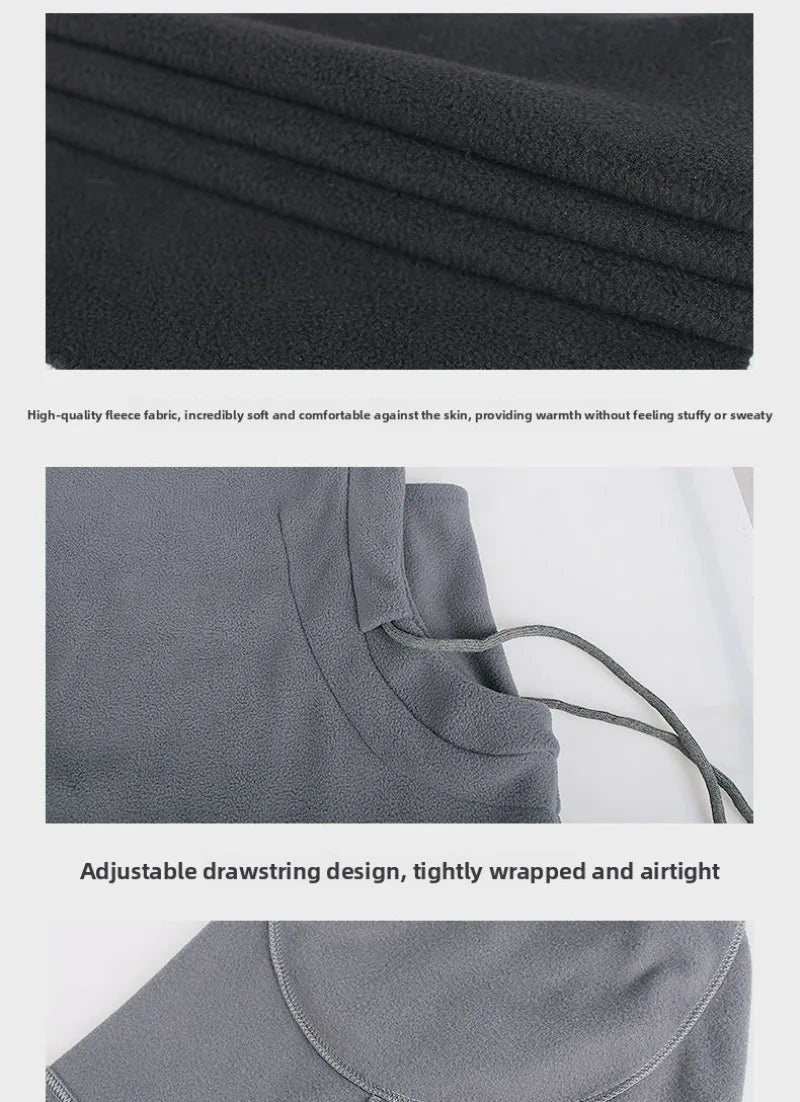 Unisex Winter Fleece Balaclava | Thick Warm Face Mask Neck Warmer