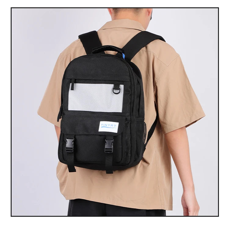 Durable Multi-Color Polyester Backpack | Spacious Casual Bag