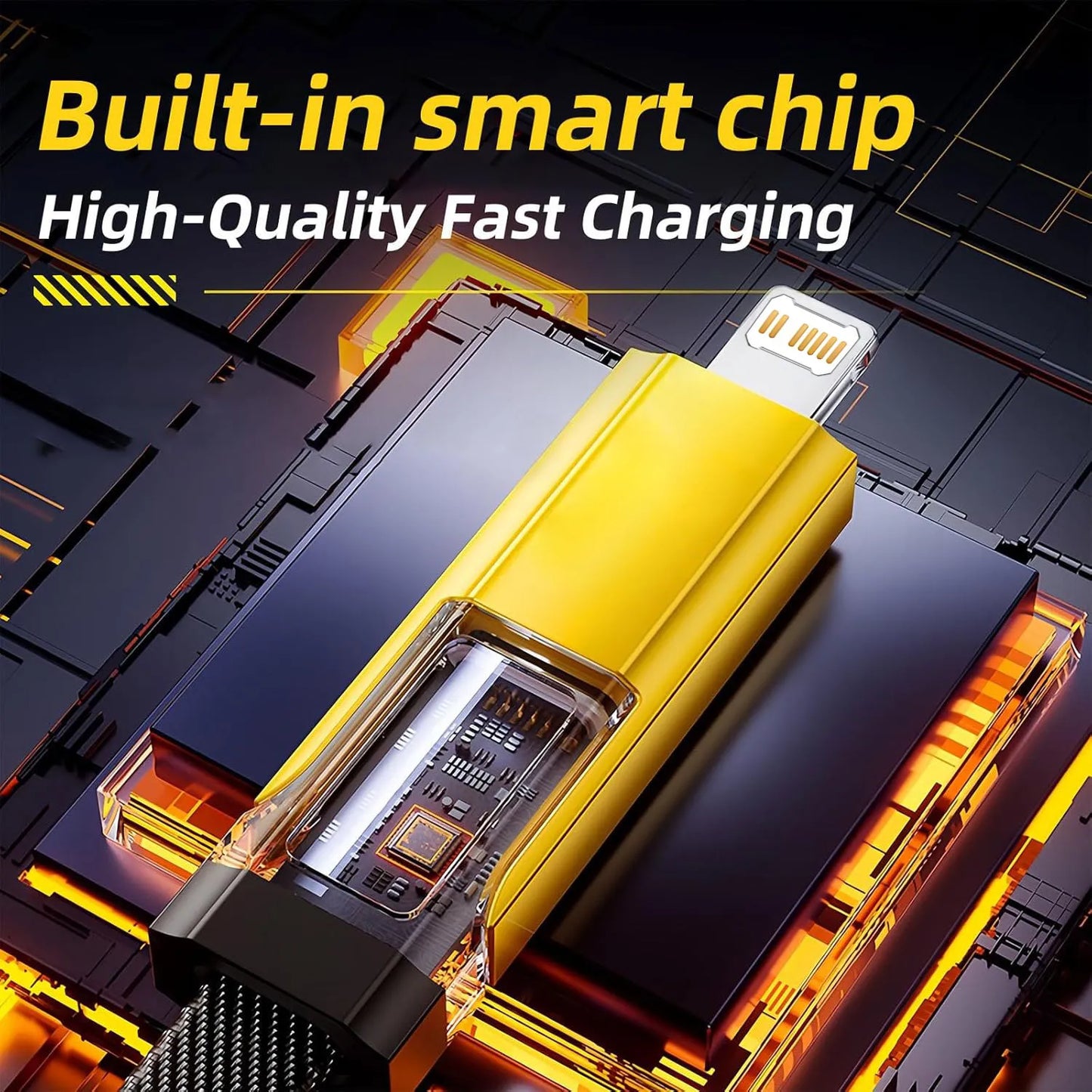 4 In 1 Fast Charging Multi Port USB Cable | Universal Charger Cord