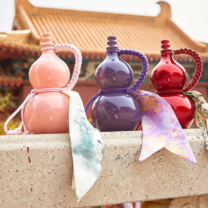 Portable Gourd Water Kettle with Glass Bottle for Wine Soaking