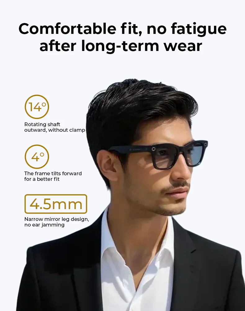 Multifunctional Smart AI Camera Glasses | 4K Recording & Translation