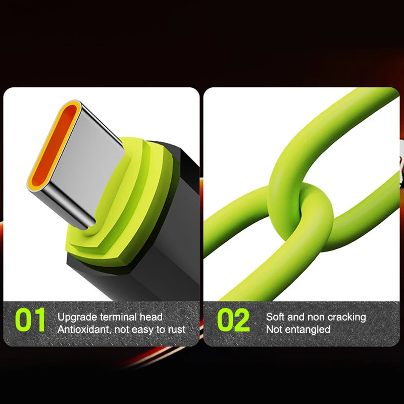240W USB C Cable With Power Display | Fast Charging Cord
