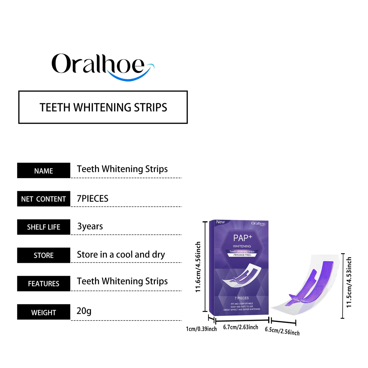 Purple Teeth Whitening Strips Bleaching Stains Remove Oral Whitening Supplies Tooth Stickers Remove Stains Care Stripes