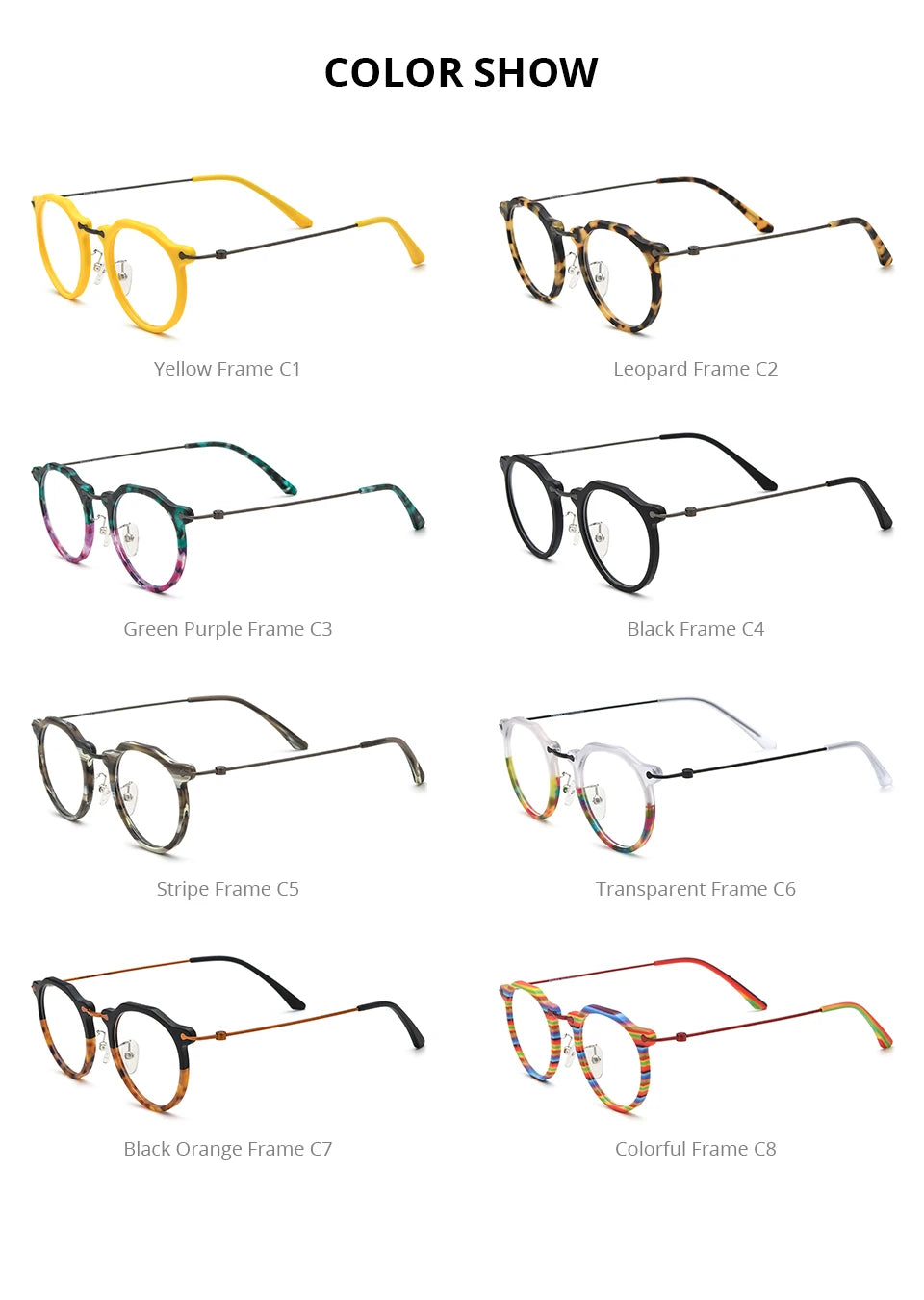 Monturas de gafas unisex cuadradas retro de titanio | Elegantes y duraderas