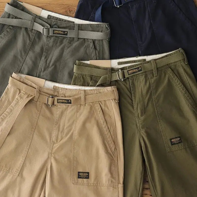 Men's Versatile Mid Waist Cargo Pants | Trendy Spring & Autumn Wear