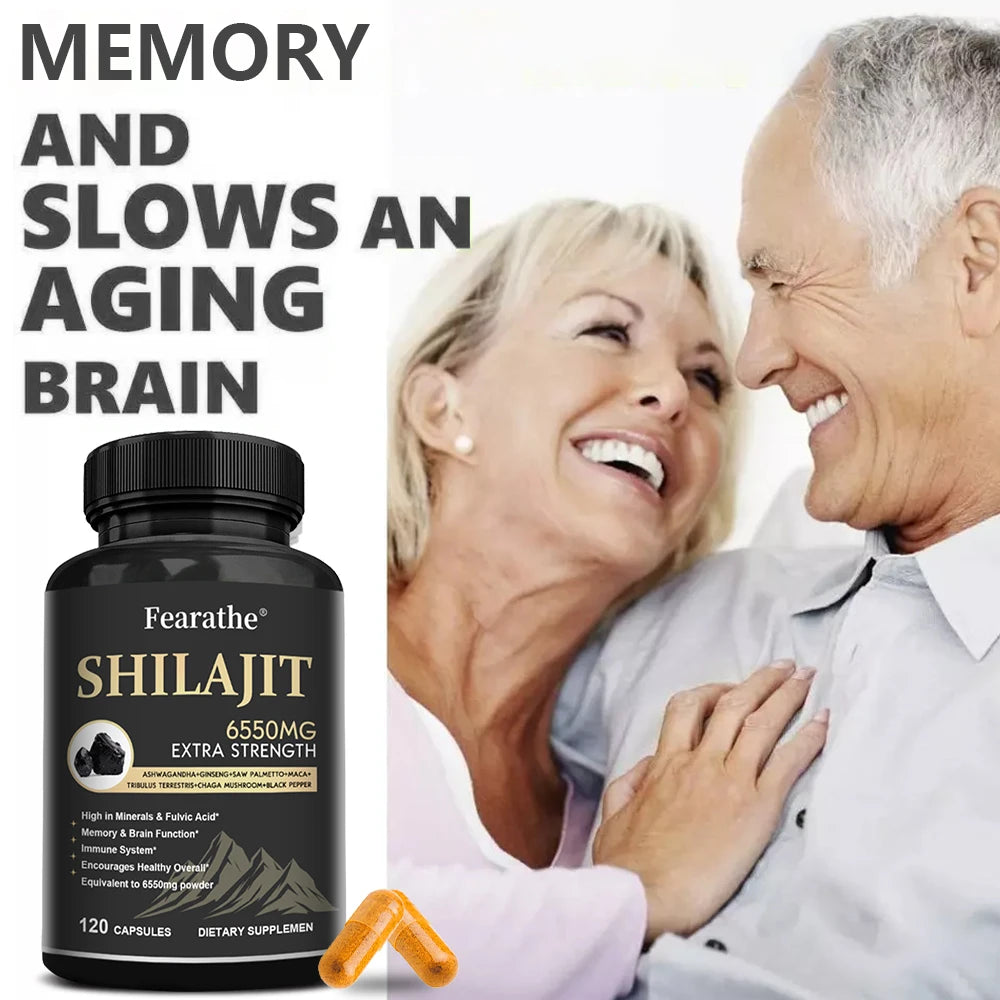 Shilajit Ginseng Maca Capsules | Energy, Endurance & Wellness