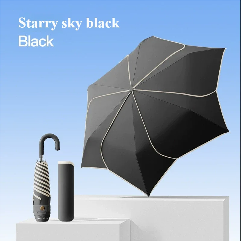 Korean-Style Manual Petal Umbrella | Wind-Resistant & UV Protection