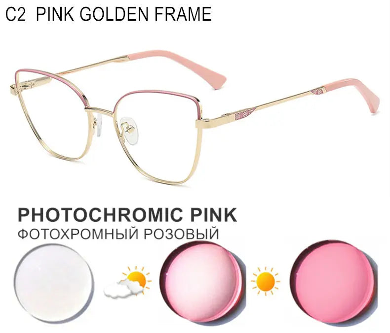 Custom Cat Eye Prescription Glasses for Myopia & Astigmatism