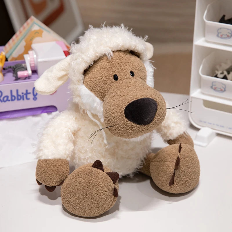 Cute Sheep Plush Toy | Soft Sleepy Sheep Plushie Gift