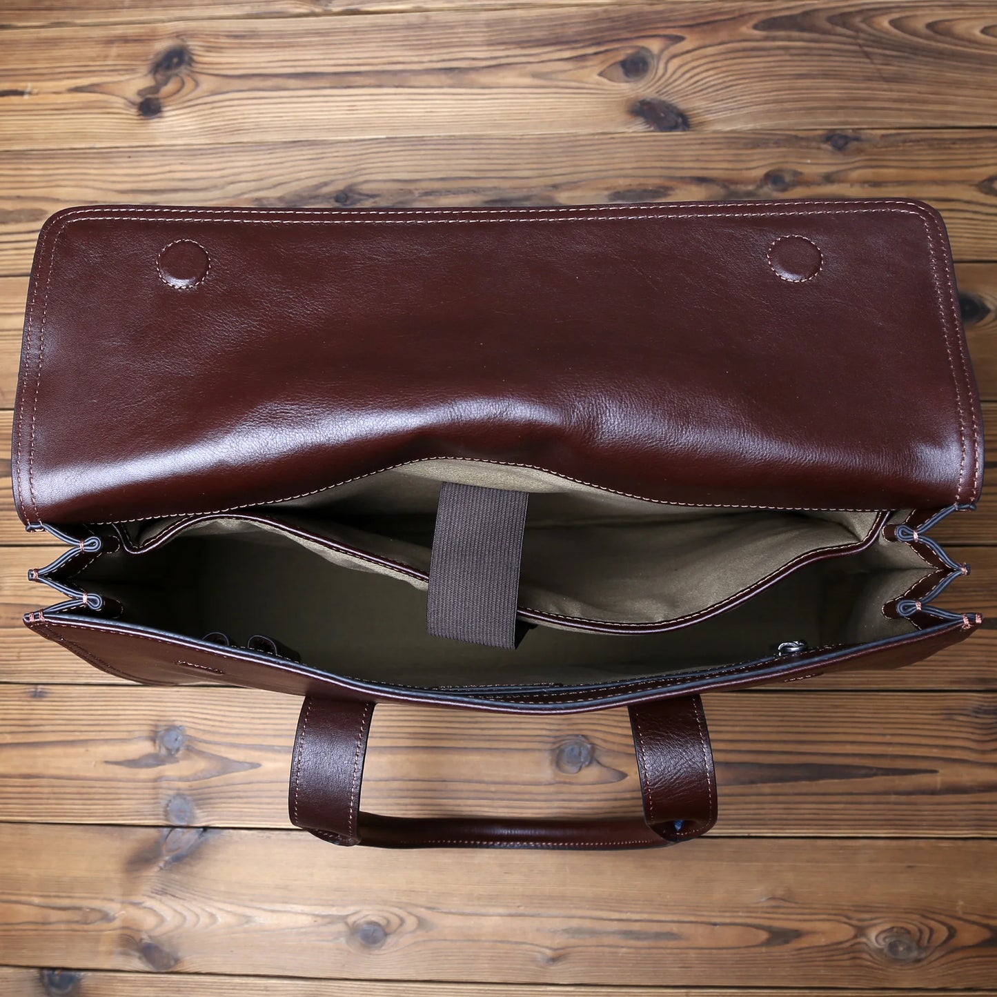 Vintage Genuine Leather Men's Briefcase for 14 Inch Laptops