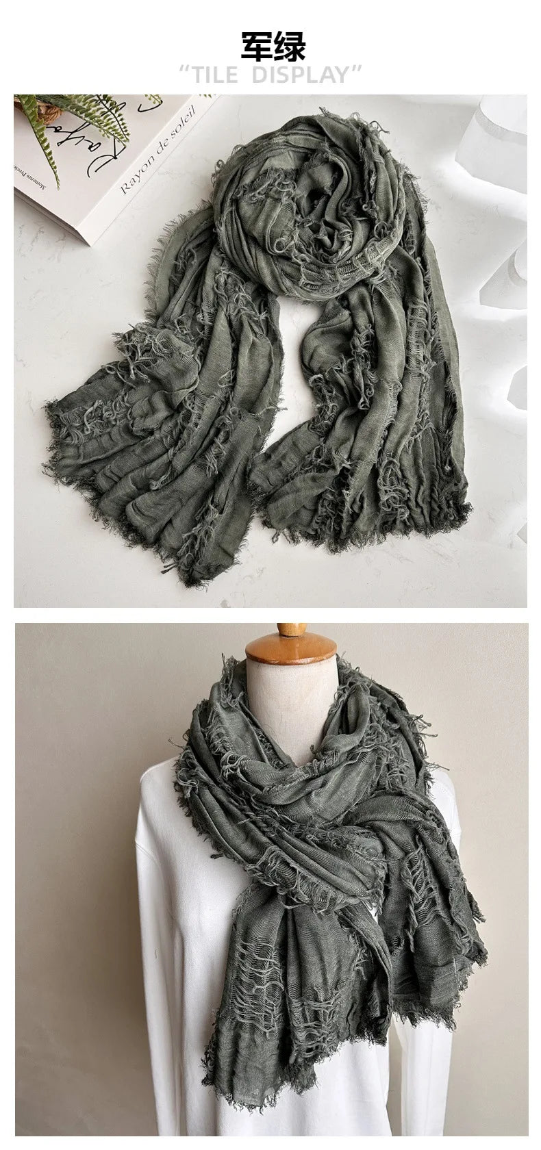 Unisex Steampunk Hip Hop Cotton Linen Scarf | Versatile Fashion Shawl