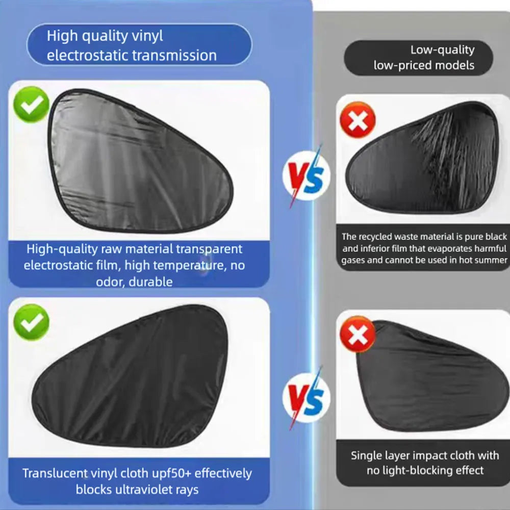 Electrostatic Sun Visor for Car Side Windows | UV Protection Cover