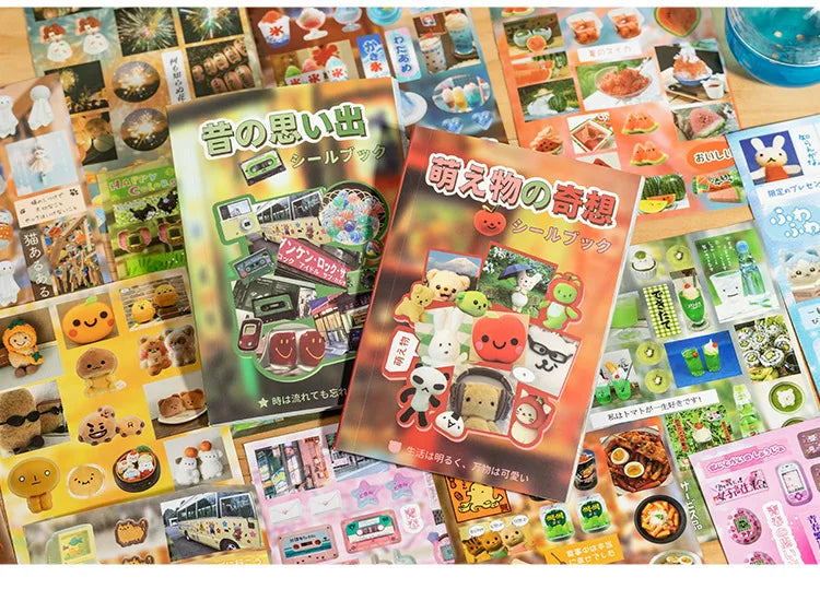 Kawaii Die-Cutting Sticker Book | DIY Lotus Picking Scrapbook Décor