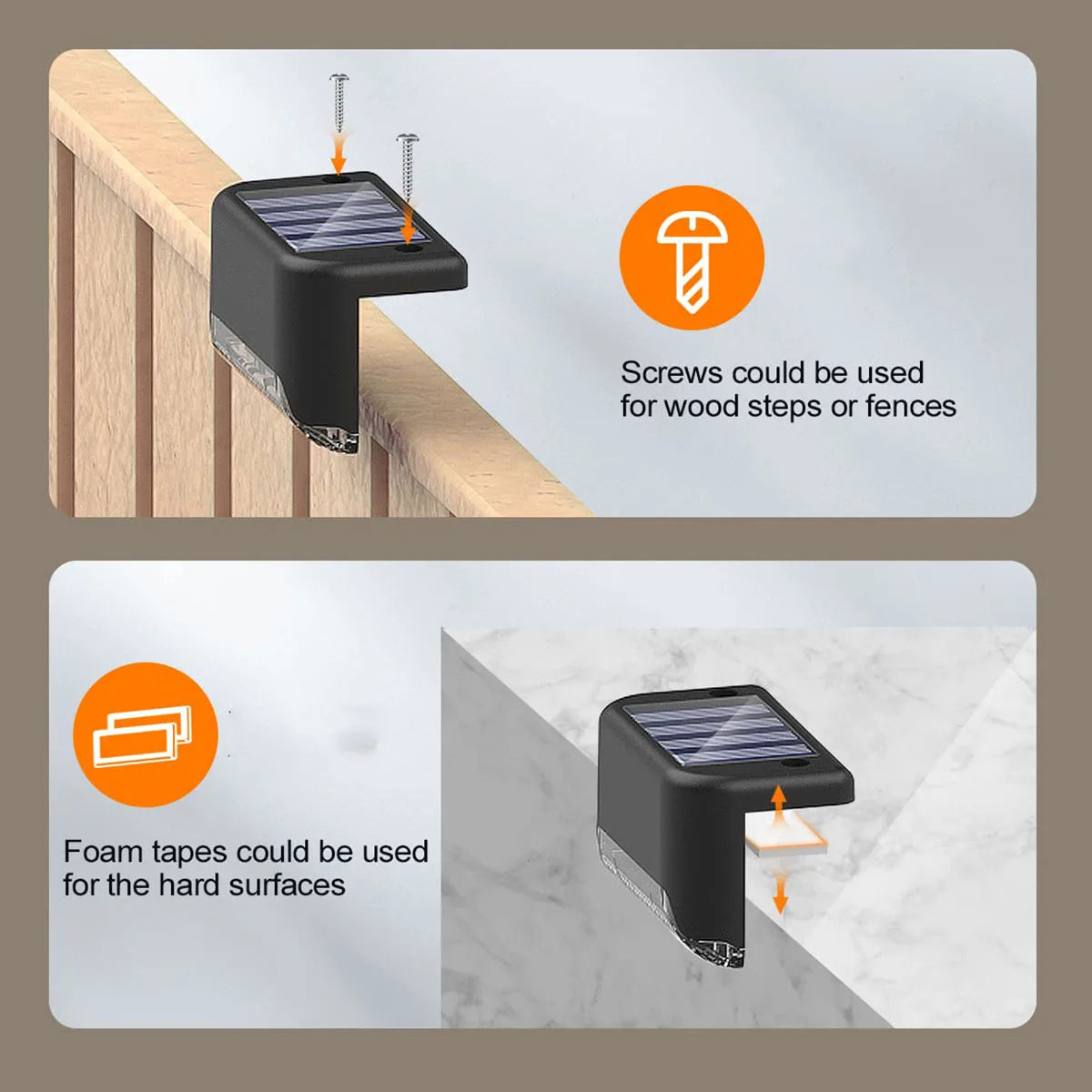 Solar Powered Deck Lights | Waterproof LED Step Lights