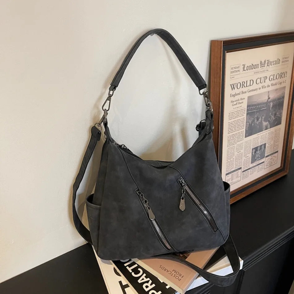 Bolso Bandolera Elegante de Cuero Sintético Suave para Mujer | Con Estilo y Práctico