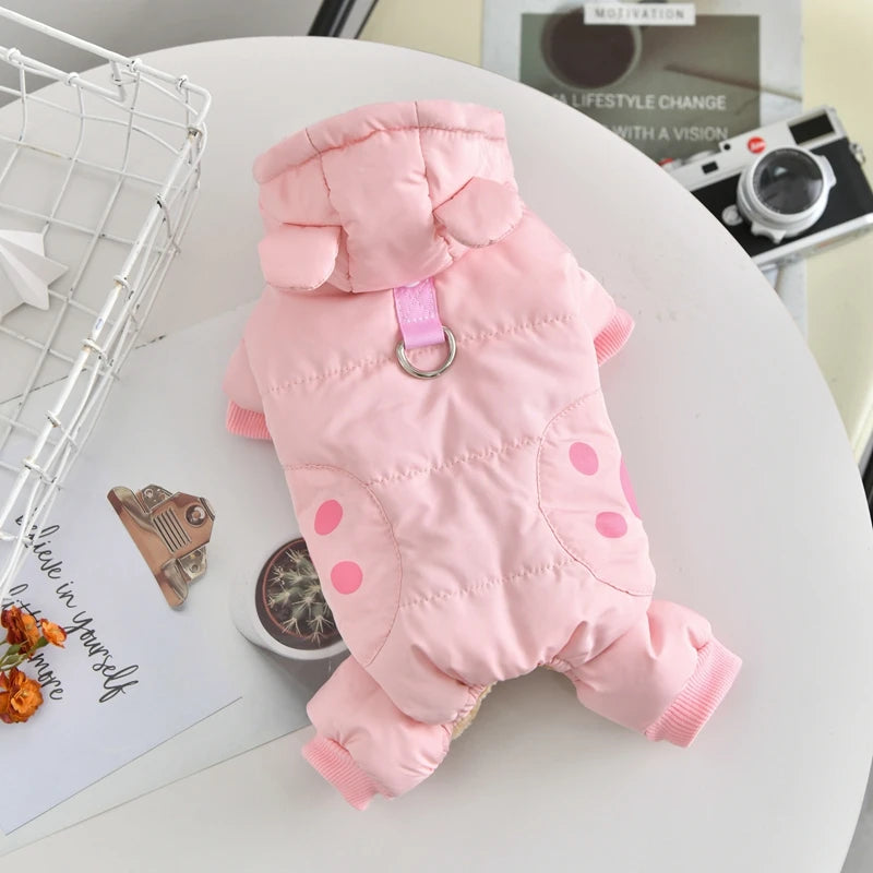 Cute Bear Scarf Costumes for Small Dogs | Stylish Puppy Parkas