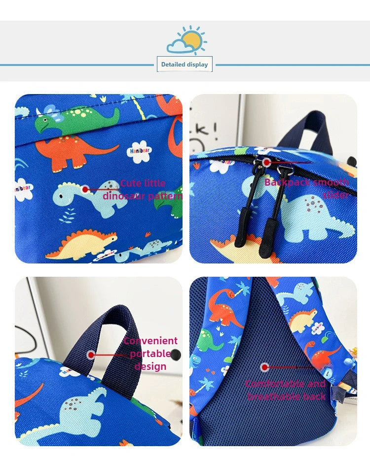 Cute Dinosaur Kids Backpack | Ideal for Kindergarten & School