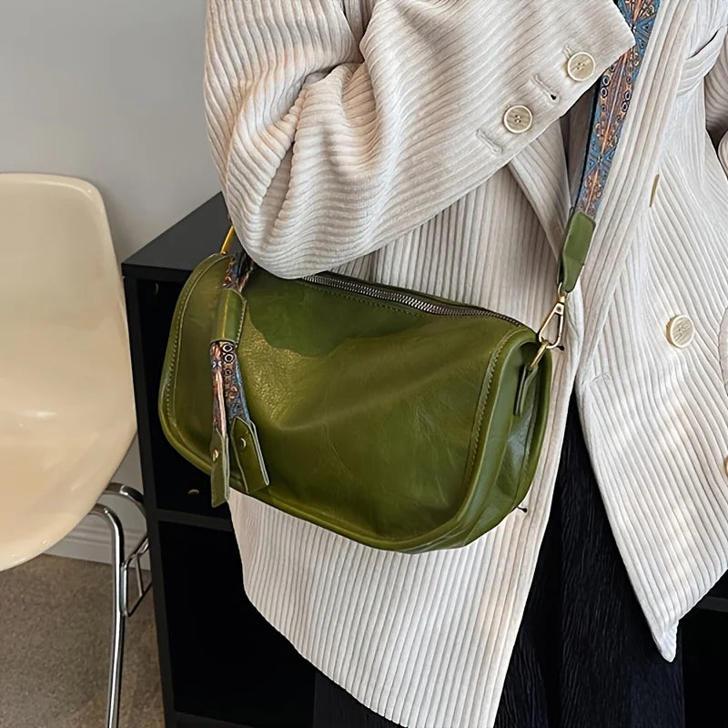 Stylish Leather Crossbody Bag | Large Capacity Daily Purse