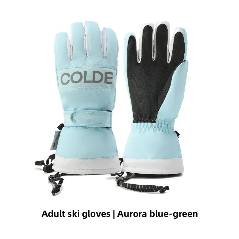 Guantes de esquí cálidos para deportes de invierno | Equipo impermeable y cortavientos