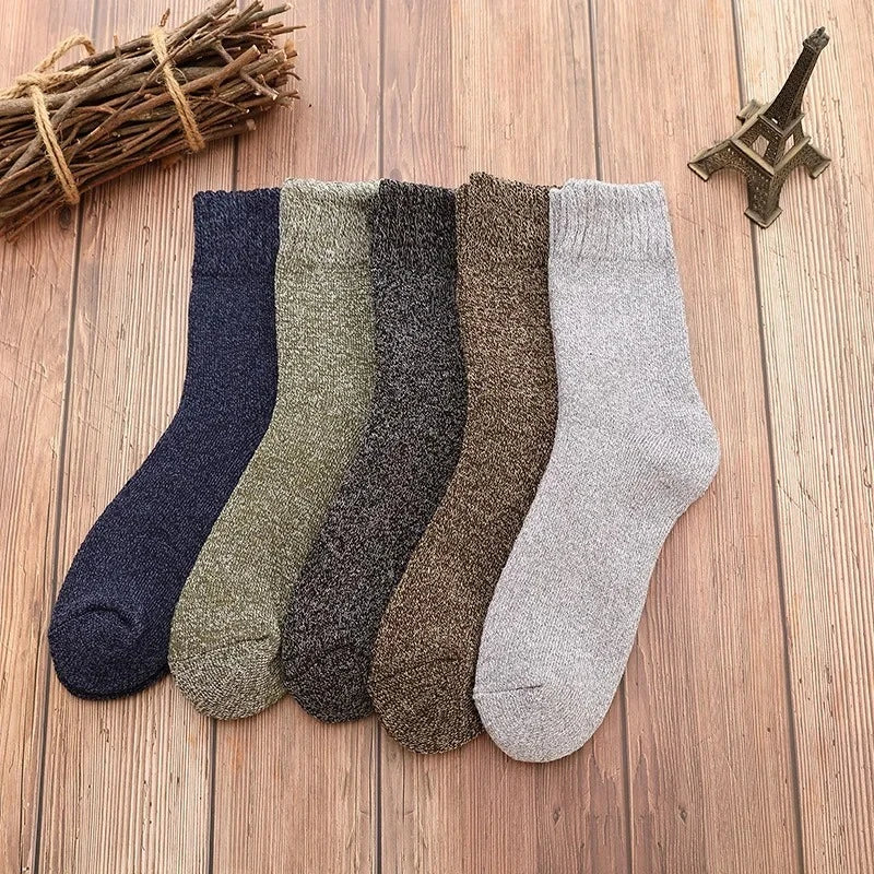 Thick Cotton Crew Socks for Men | Warm Comfortable Winter Gear