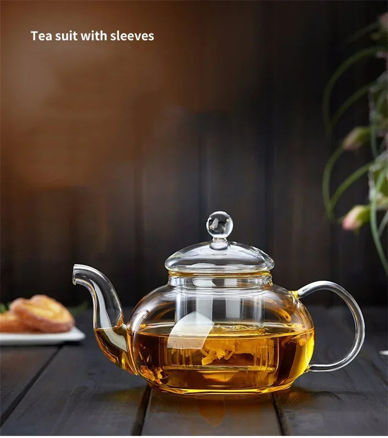 1000ML Heat Resistant Glass Tea Pot with Infuser | Elegant Tea Brewing