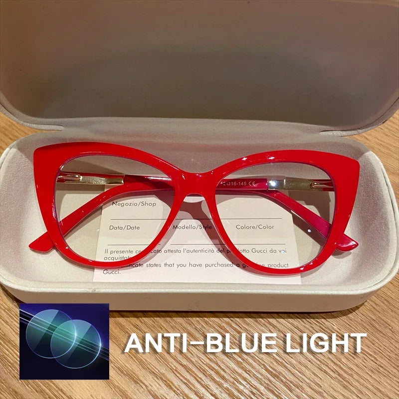 Fashion Cat Eye Blue Light Reading Glasses for Women