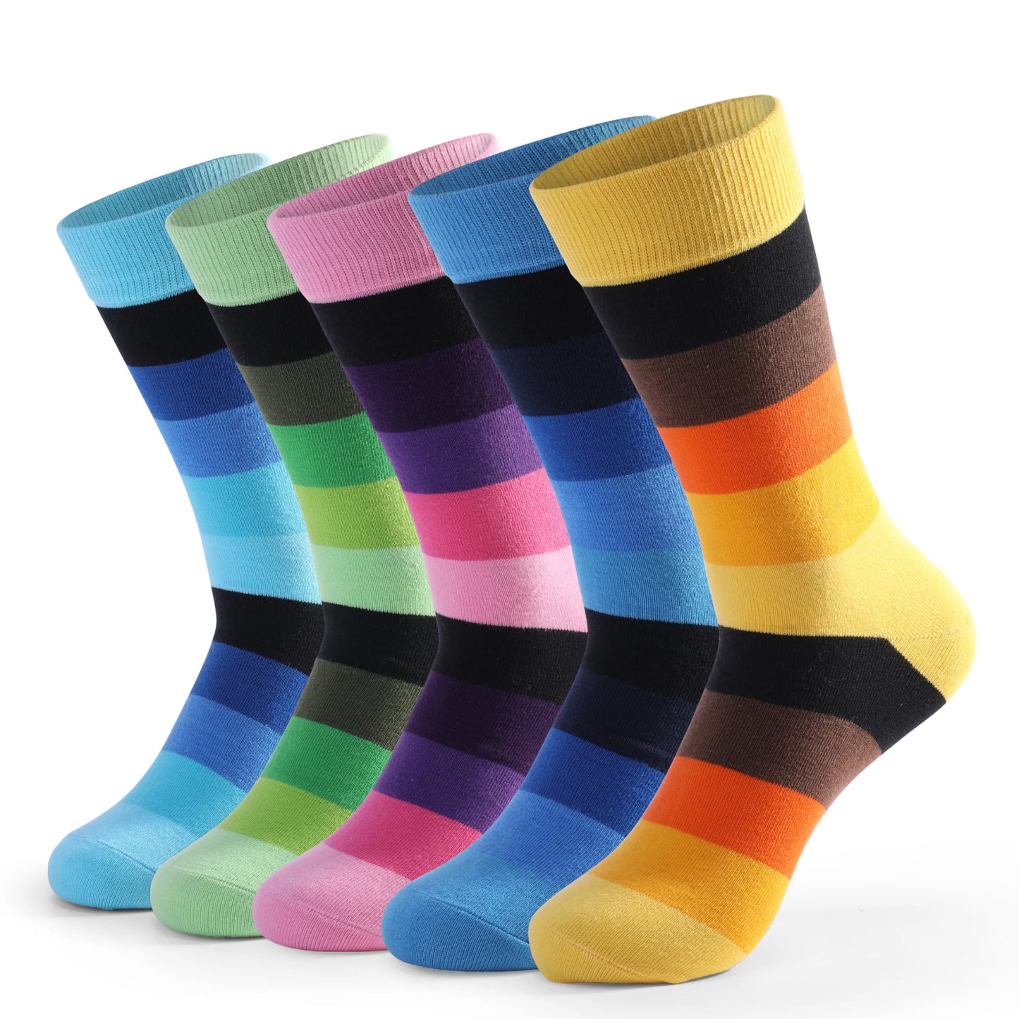 Men's Dress Socks | Breathable Cotton Crew Socks for All Occasions