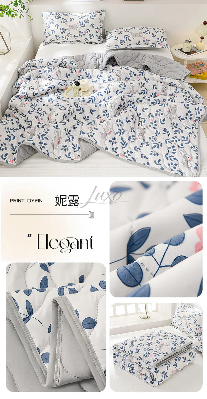 Lightweight Breathable Cooling Summer Quilt | Soft Duvet Comforter
