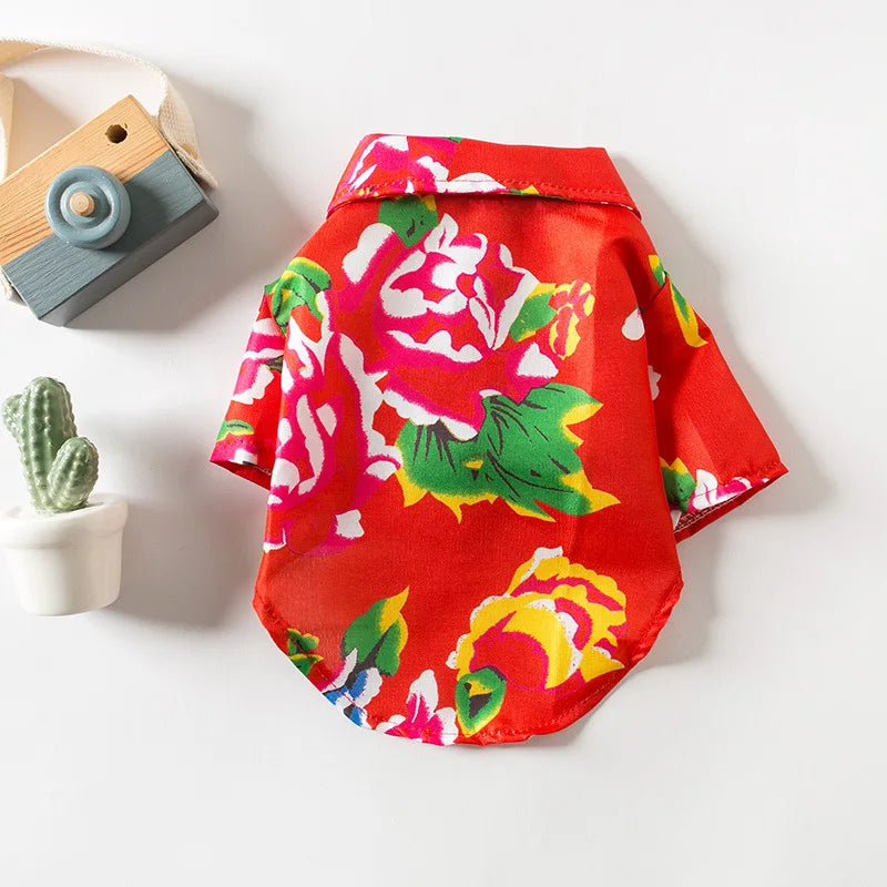 Summer Lightweight Pet Clothes | Stylish Dog & Cat Hawaiian Shirt