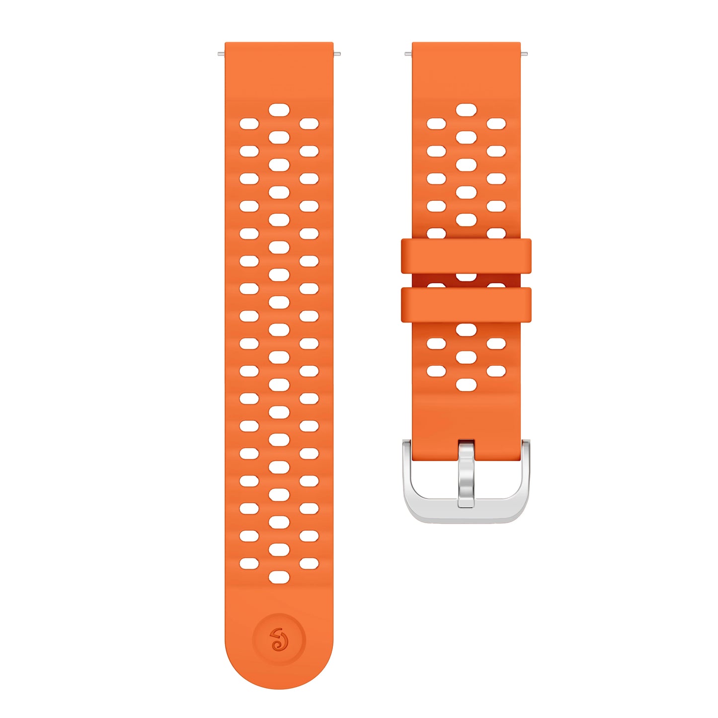 20mm Hollow Out Silicone Watch Band | Sport Waterproof Replacement Strap