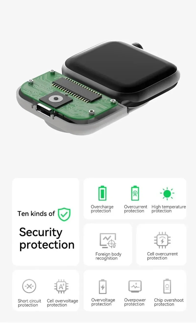Portable Smart Watch Wireless Charger | 1200mAh Power Bank