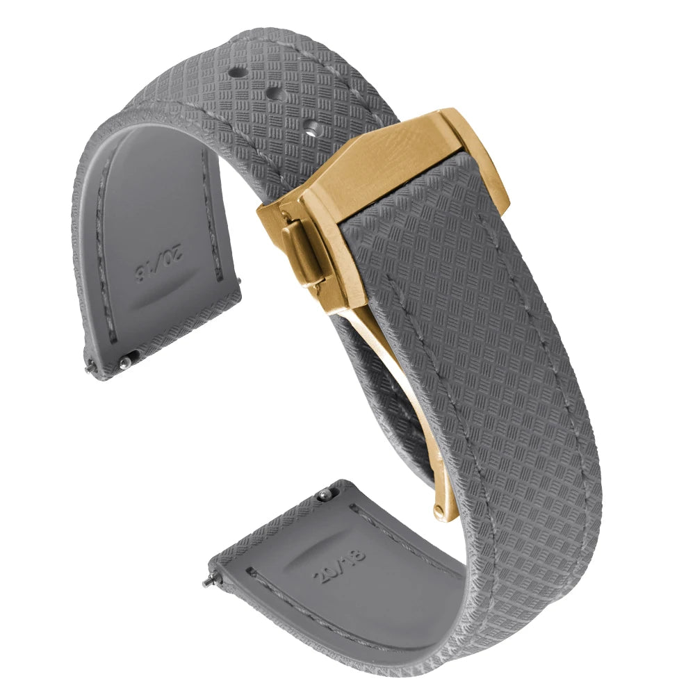 Universal Tropical FKM Rubber Watch Strap | Quick-Release Dive Bracelets