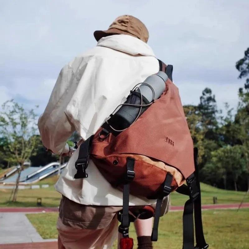 Trendy Portable Nylon Crossbody Bag for Travel & Sports