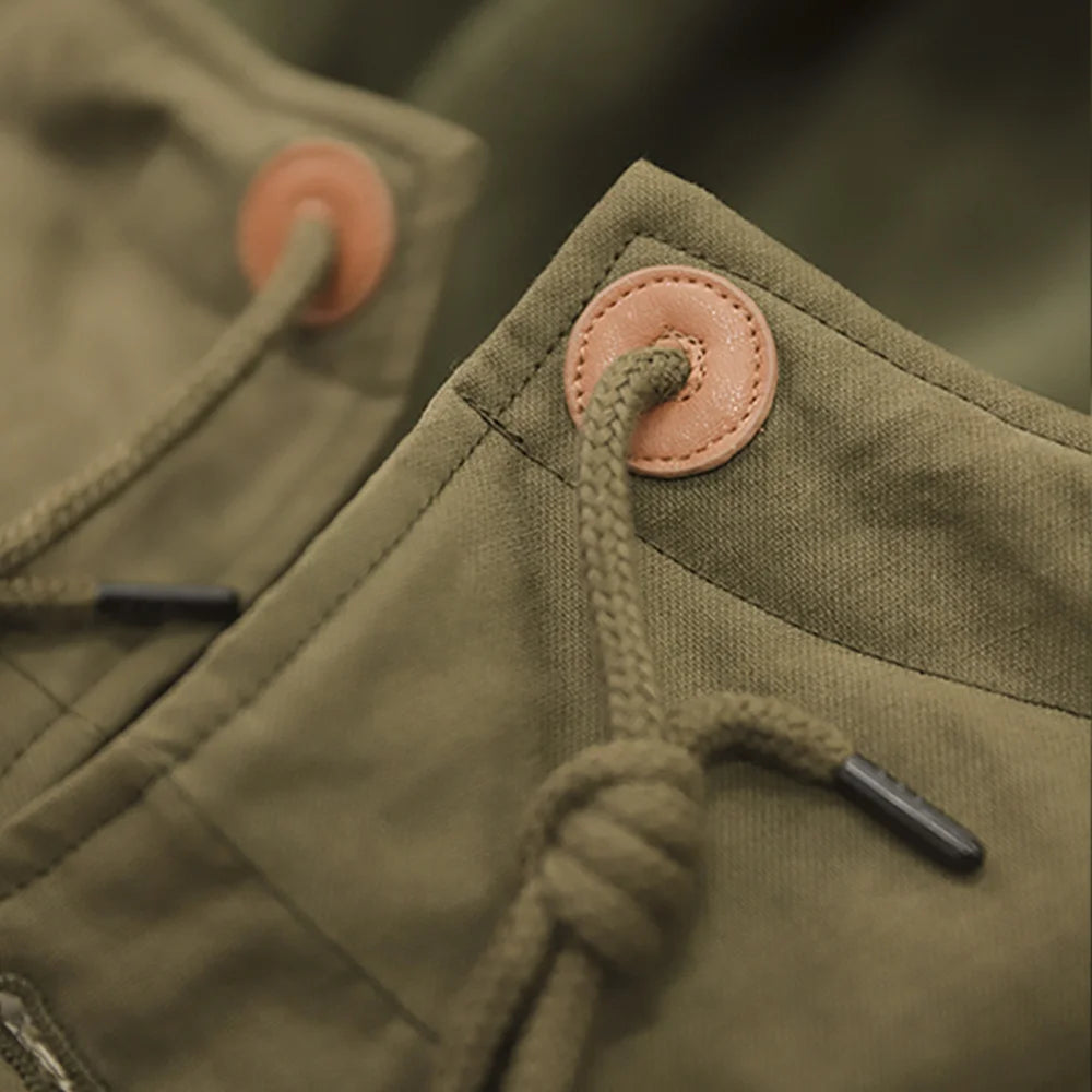 Men's Heavyweight Hooded Parka | Warm Cotton Winter Coat