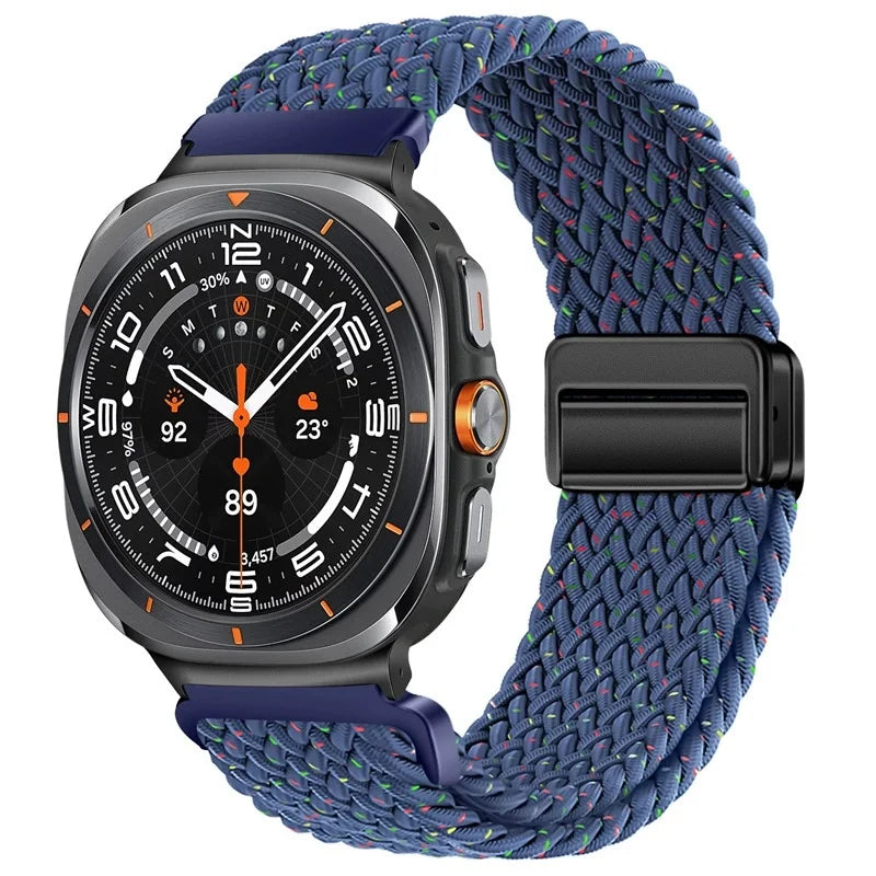 Nylon Braided Loop Strap | Magnetic Sport Bracelet for Watches