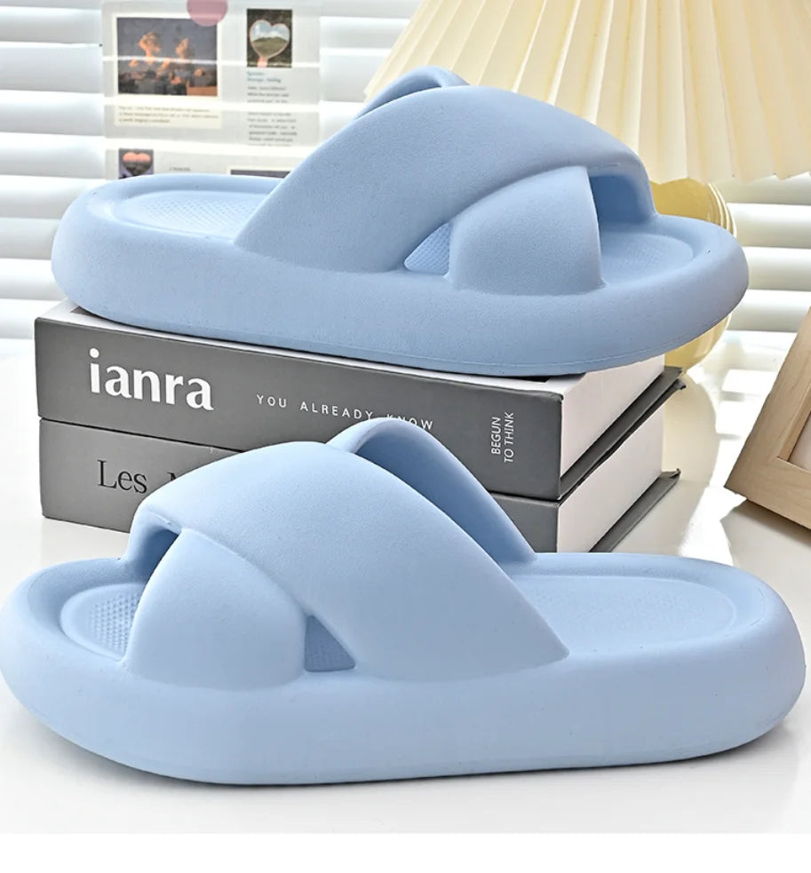 Cozy Thick Sole Slippers for Women | Soft Cloud Beach Sandals